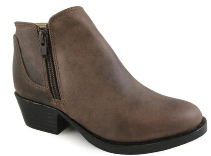 Smoky Mountain Luna Oiled Brown Distressed Youth Boots 3935Y