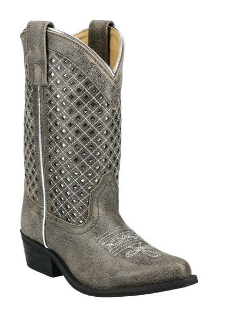 Smoky Mountain Magnolia Grey Girls Western Boots 3411Y (sizes 3.5-7)