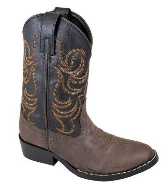 Smoky Mountain Monterey Brown/Black Youth Western Boots 1575Y