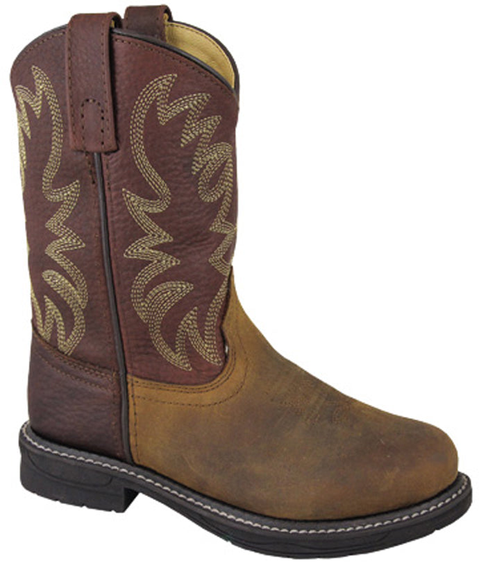 Smoky Mountain Wellington Brown Leather Kids Boots 2470C