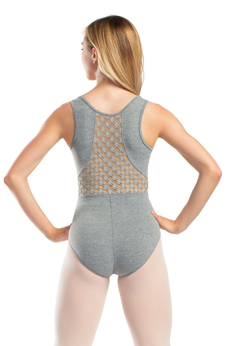 So'Danca Adult Tank Leotard With Stretch Honeycomb Mesh RDE-1921
