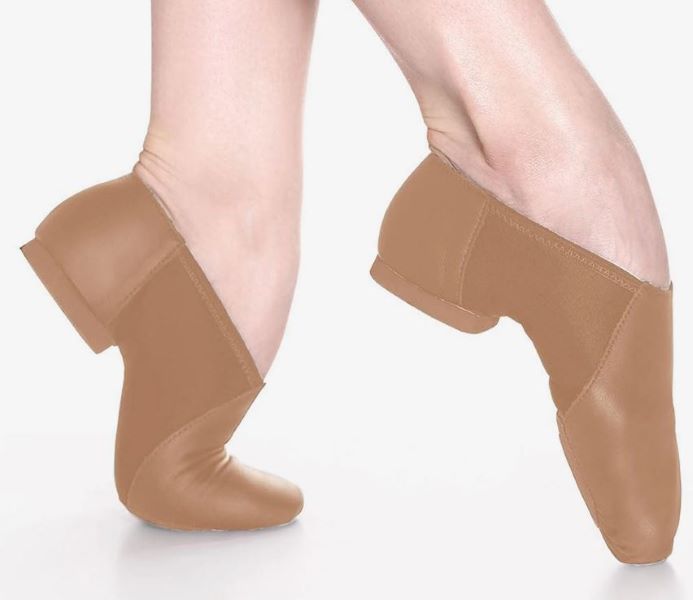 So Danca Caramel Child Slip On Split Sole Leather Jazz Shoe JZ45C