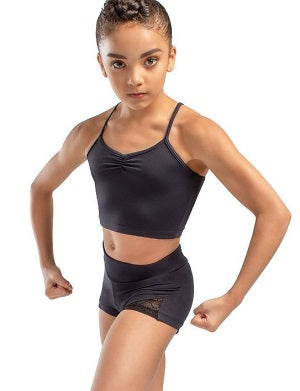 So Danca Child's Bordeaux High Waisted Dance Shorts L-1833