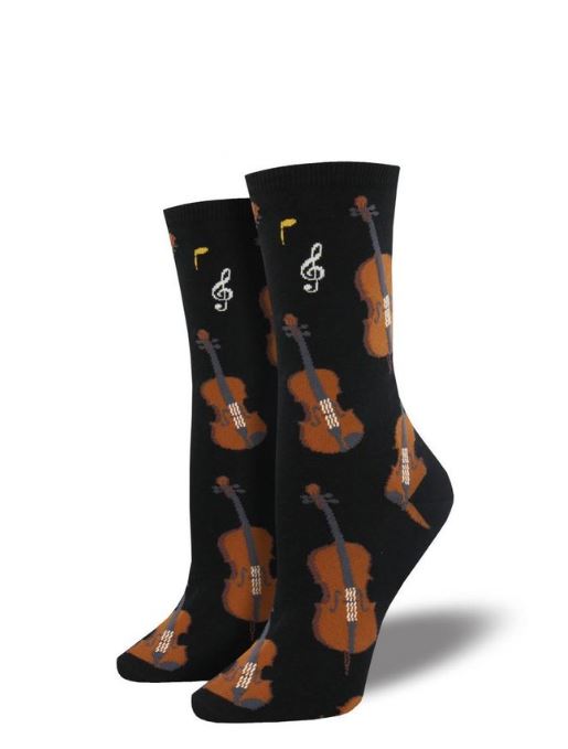 SockSmith Black Womens Strings Socks WNC1604