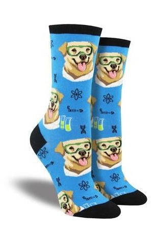 SockSmith Blue Womens Science Lab Socks WNC1593