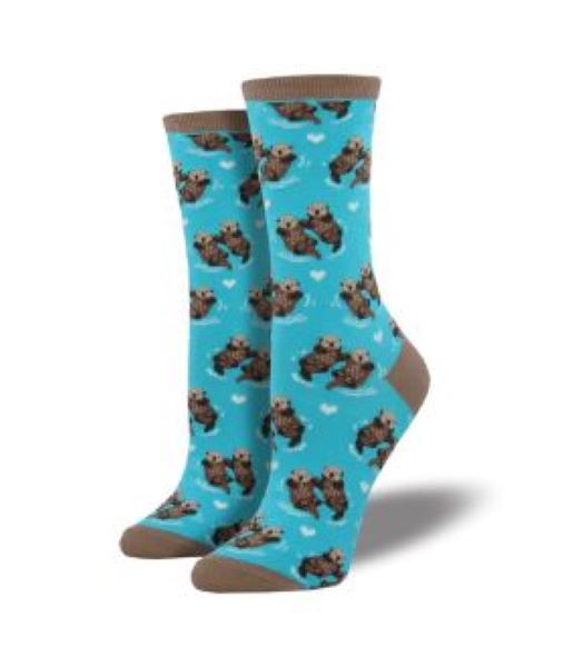 SockSmith Blue Womens Significant Otter Socks WNC581-BGB