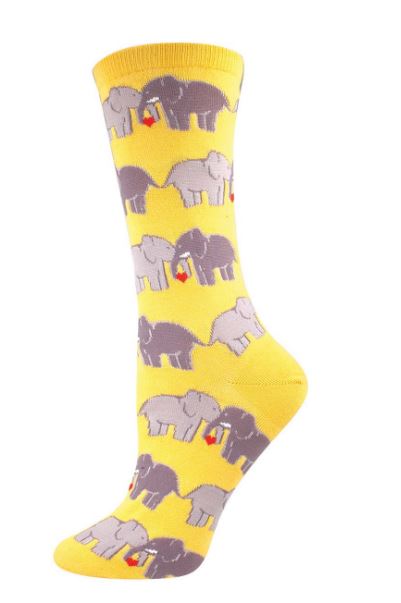 Socksmith Buttercup Elephant Love Womens Socks SSW1302