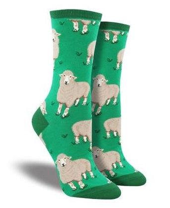 SockSmith Green Womens Wool Be Friends Socks WNC1528