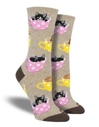 SockSmith Hemp Heather Womens Cat-Feinated Socks WNC1771