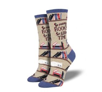 SockSmith Hemp Time for a Good Book Womens Socks WNC1898-HEMP