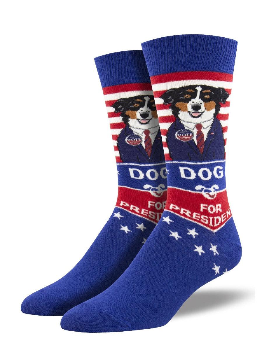 SockSmith Men's Dog For President Socks MNC2039