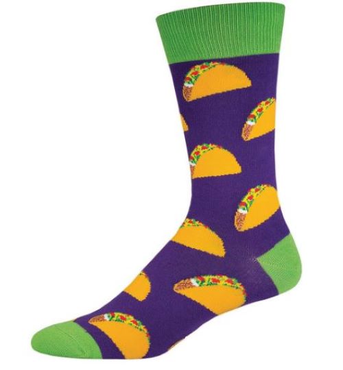 Socksmith Men's Purple Taco Socks MNC524-PRP