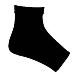 Sockwell Black Solid Womens Plantar Sleeve SW68W