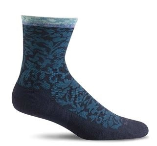 SockWell Bluestone Women's Plantar Cush Crew Firm Compression Socks SW32W