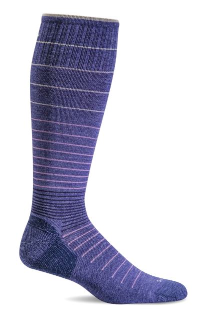 SockWell Hyacinth Purple Womens Circulator Graduated Compression Socks SW1W-310