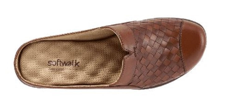 Softwalk Rust San Marcos Woven Womens Comfort Slip On Shoes S1366-245