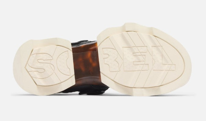 Sorel Black/Chalk Kinetic Impact Slingback Heel Women's Sandals 2030481012