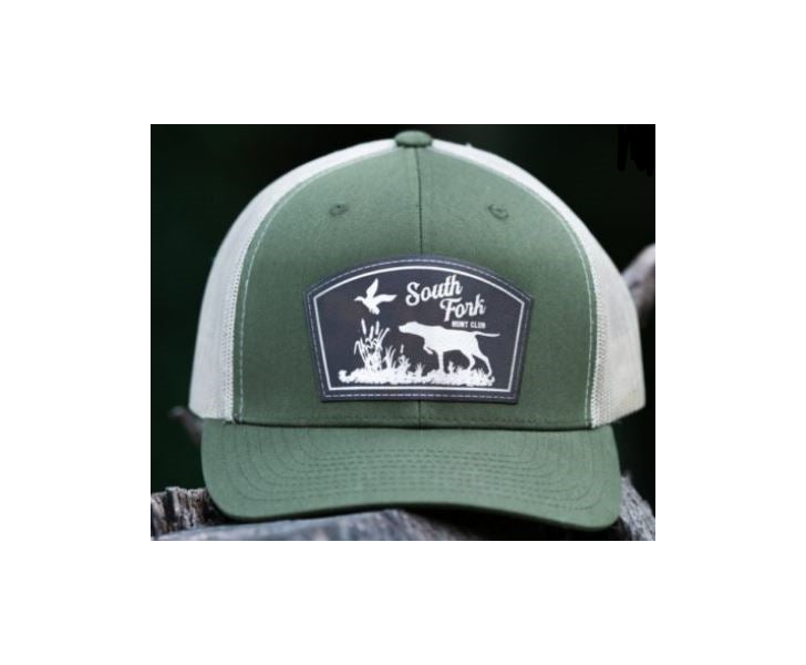 South Fork Duck N Dog Mens Mesh Snapback Cap DUCKNDOG-GRN
