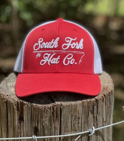 South Fork The Bass Master Mens Mesh Snapback Cap BASSMASTER-RED