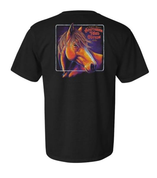 Southern Fried Cotton Black Stormy T-Shirt SFM11863