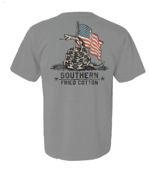 Southern Fried Cotton Granite American Don't Tread T-Shirt SFM11900