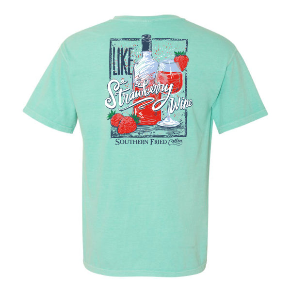 Southern Fried Cotton Like Strawberry Wine Tee SFM11858