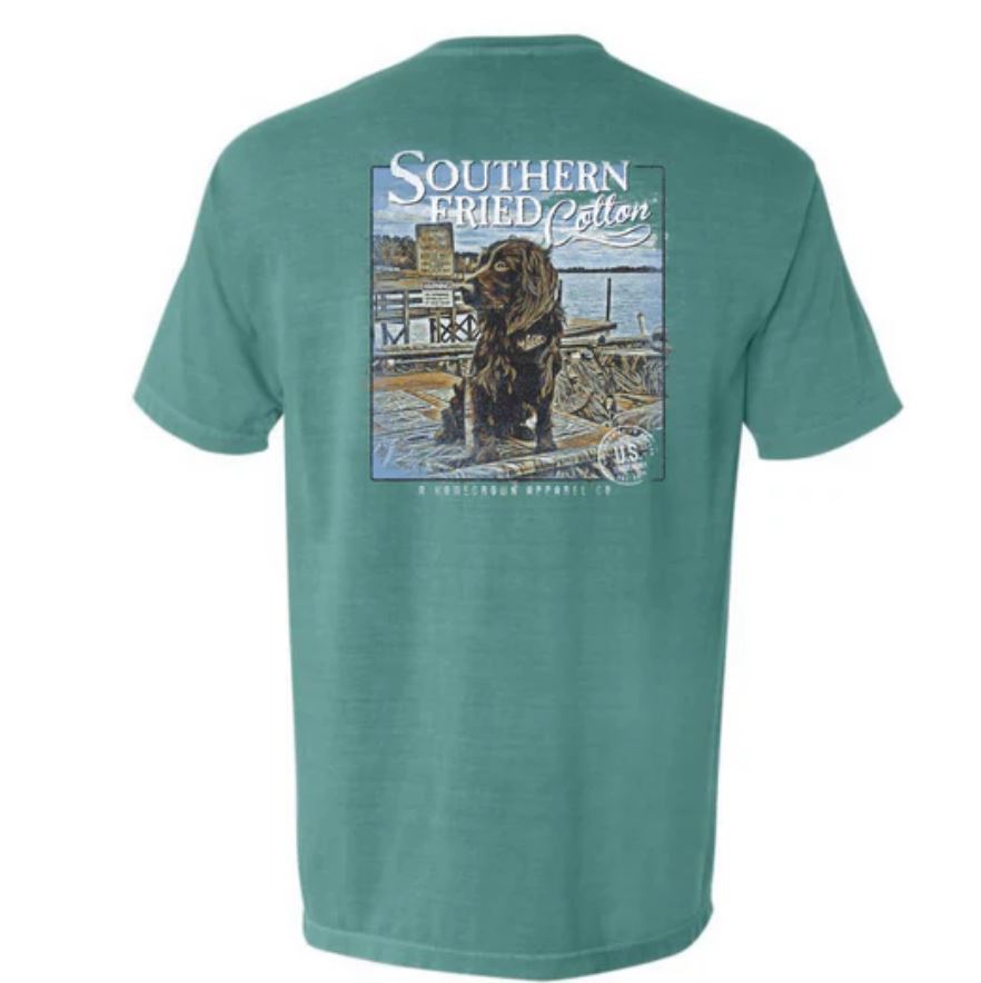 Southern Fried Cotton Seafoam Hank Short Sleeve Women's T-Shirt SFM11994