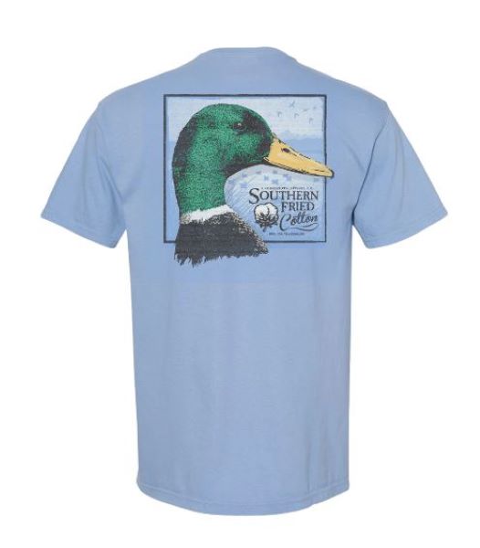 Southern Fried Cotton Washed Denim Duck Head T-Shirt SFM11561
