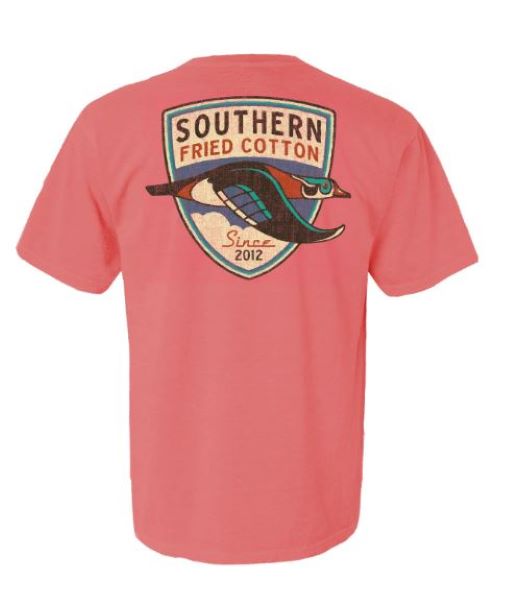 Southern Fried Cotton Watermelon Duck Badge T-Shirt SFM11892