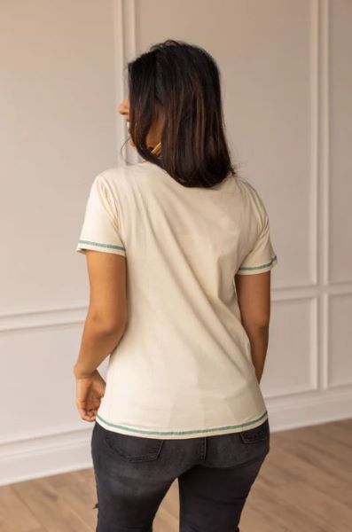 Southern Grace Beige Show Me Your Boots Women's Tee Shirt 5326-BEIGE