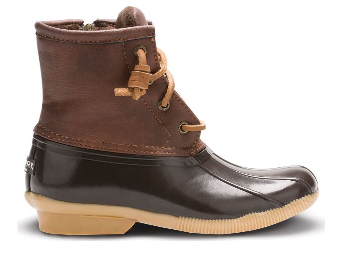 Sperry Brown Big Kids Saltwater Duck Boots YG55362