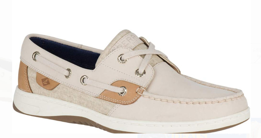 Sperry Linen Oat Bluefish Ladies Shoes STS83597
