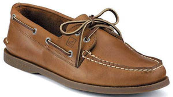 Sperry Sahara A/O 2 Eye Tie Tan Leather Mens Boat Shoes 0197640
