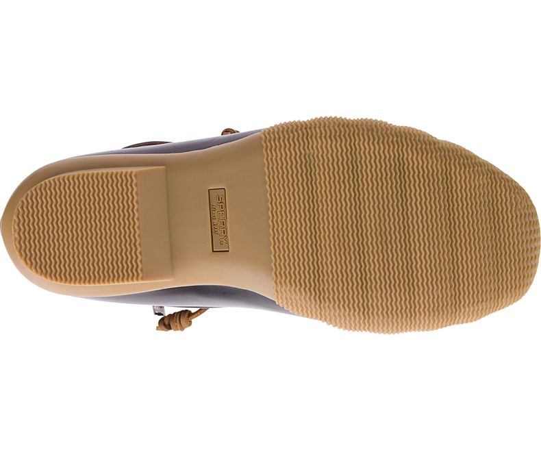 Sperry Tan/Dark Brown Womens Duck Boots Saltwater STS91176