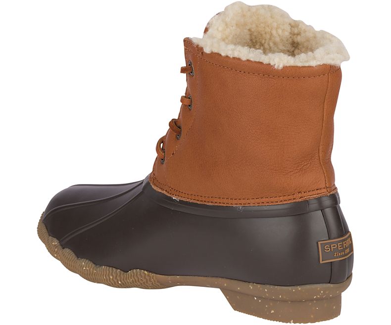 Sperry Tan Saltwater Winter Luxe Womens Duck Boots STS84371