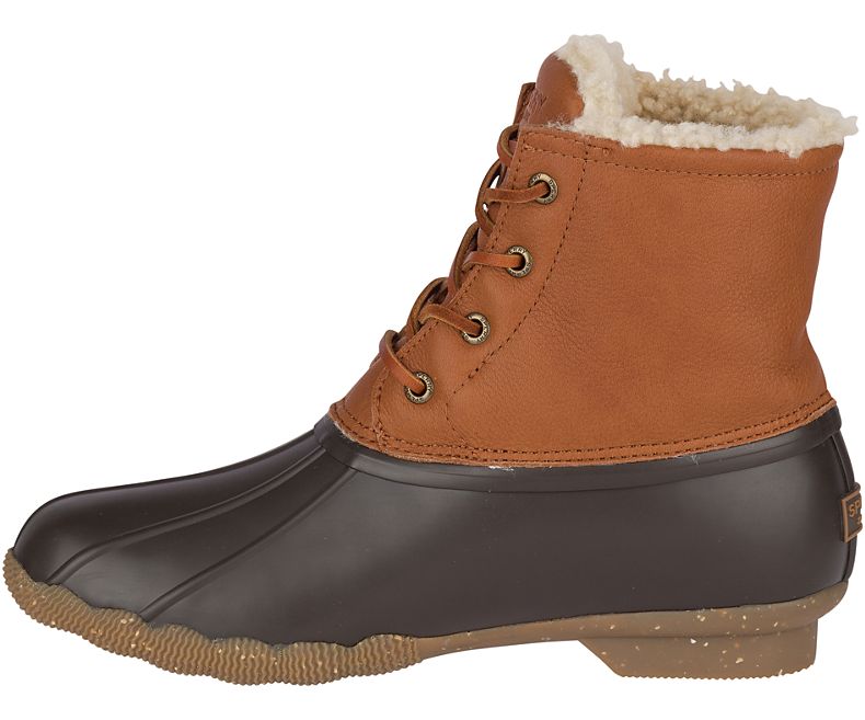 Sperry Tan Saltwater Winter Luxe Womens Duck Boots STS84371