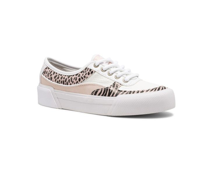 Sperry White and Blush Big Kids Soletide Girls Sneaker STK164916