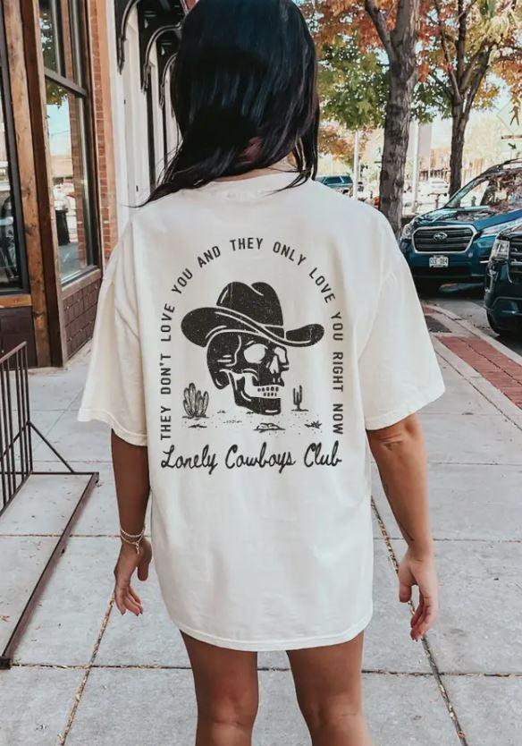 Spirit and Tribe Lonely Cowboys Club T-Shirt LONEYCOWBOYCLUB