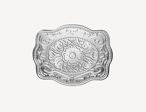 Spurwest Silver Amelia Rose Mini Belt Buckle Ring SLV-RNG-101