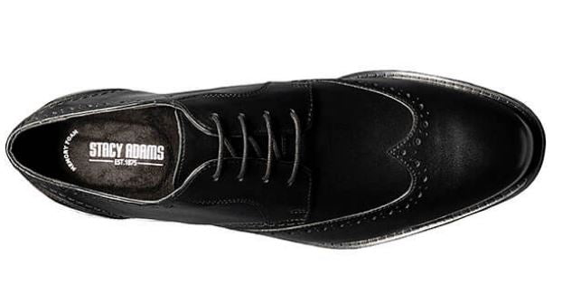 Stacy Adams Black Barlow Wingtip Oxford Mens Dress Shoes 20197-001