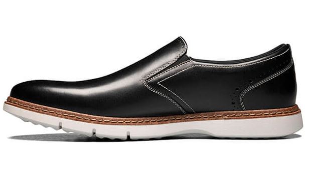 Stacy Adams Black Sideline Plain Toe Mens Slip On Shoes 25419-001