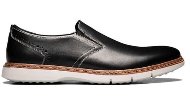 Stacy Adams Black Sideline Plain Toe Mens Slip On Shoes 25419-001