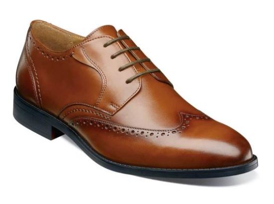 Stacy Adams Brown Barlow Wingtip Oxford Mens Dress Shoes 20197-232