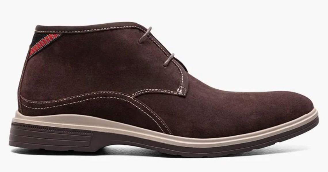 Stacy Adams Cocoa Tilden Plain Toe Men's Chukka Boots 25547-BROWN
