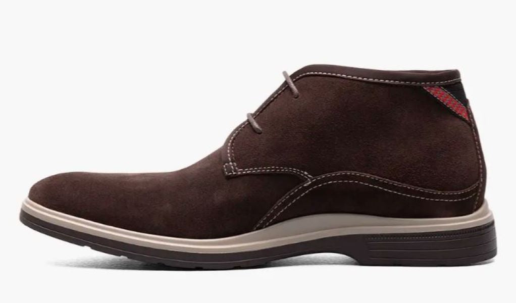 Stacy Adams Cocoa Tilden Plain Toe Men's Chukka Boots 25547-BROWN