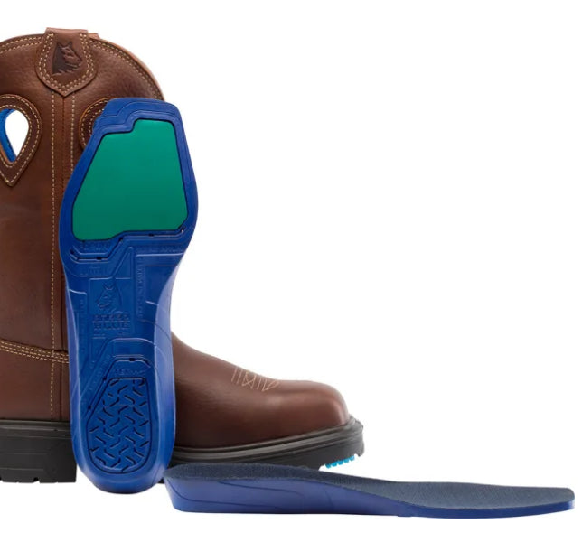 Steel Blue Men's Blue Heeler Pull On Western Steel Toe Boot 813945