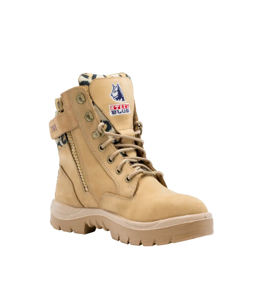 Steel Blue Sand Southern Cross Zip Jungle Ladies' Work Boots 812861W-JUNE
