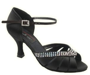 Stephanie Elite Black Womens Ballroom Shoes E209