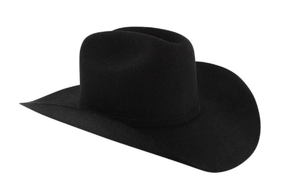 Stetson Black 4X Mens Apache Buffalo Wool Mens Cowboy Hat SBAPCH-7540