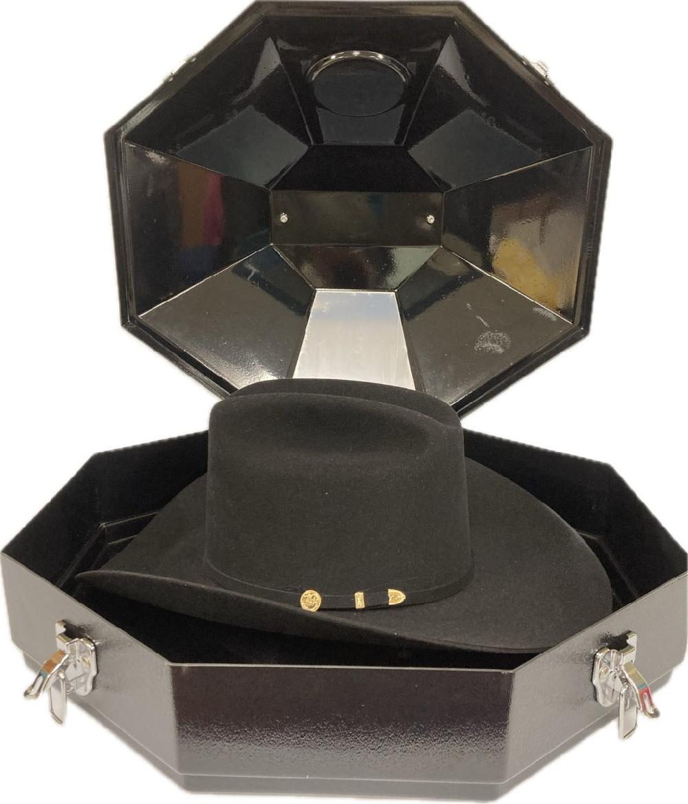 Stetson Black El Presidente 100X Fur Felt Men's Western Hat SFPRES-0140-07